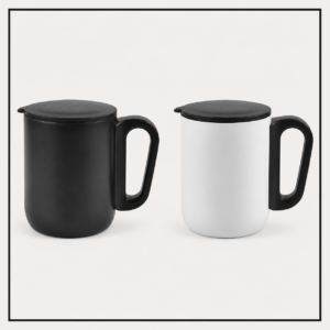 Stainless Steel Travel Mug with Handle – Double Wall