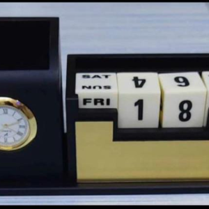 Laser engraving table top calender